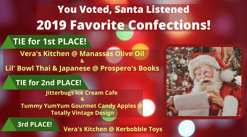 List of winners for the 2019 Jolly Ol Confections