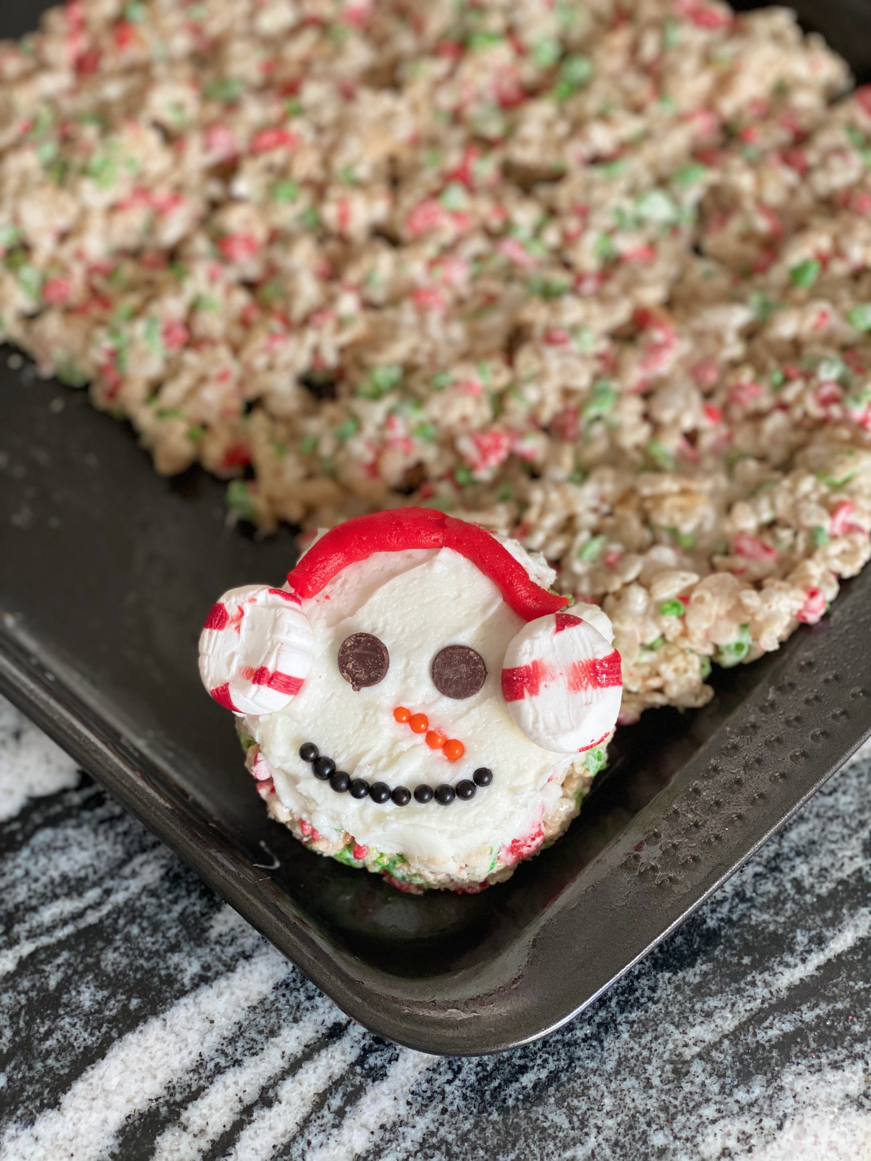 Snowman make a treat and take for kids
