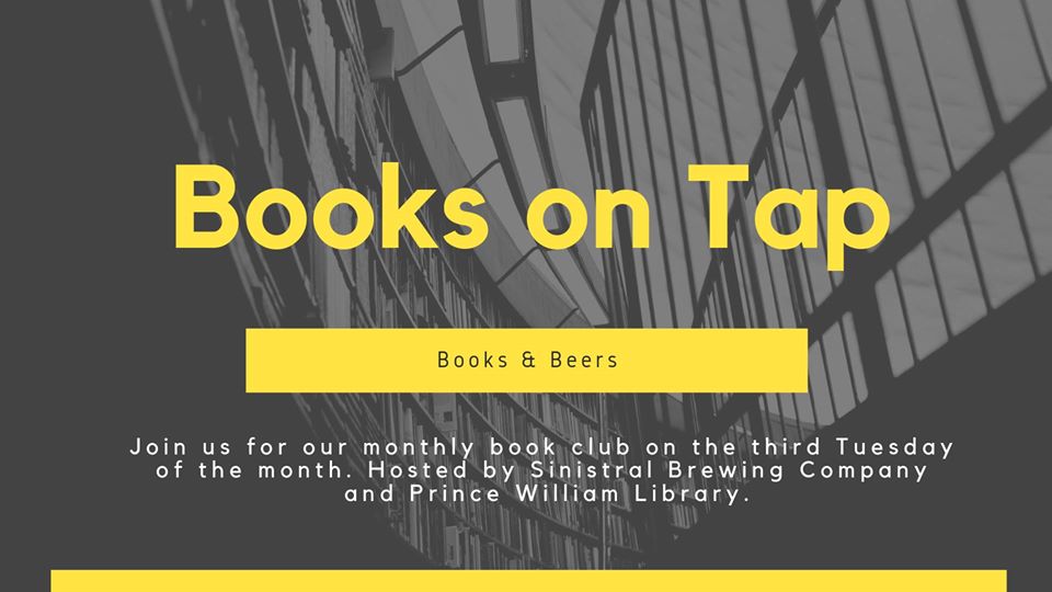 Books on tap book club at Sinistral Brewery