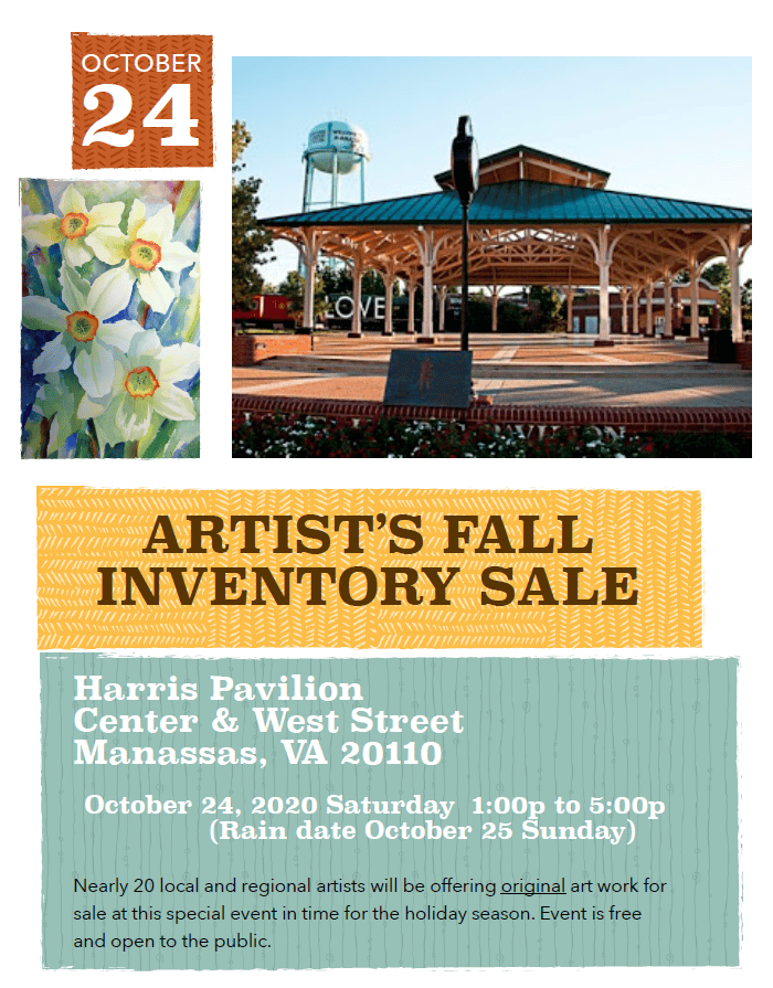 Artist's Fall Inventory Sale Poster