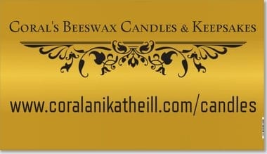 Corals Pure Beeswax Candles & Keepsakes