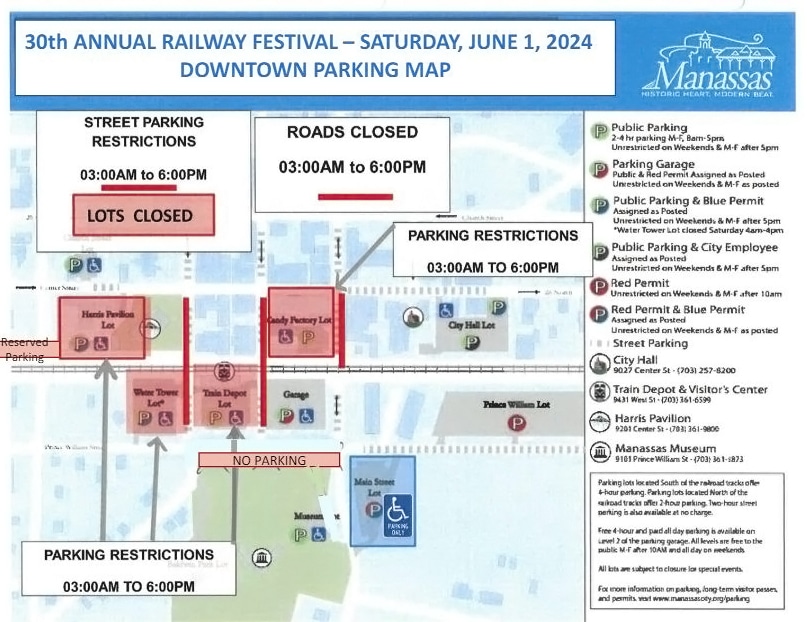 Railway Festival Downtown Road Closures