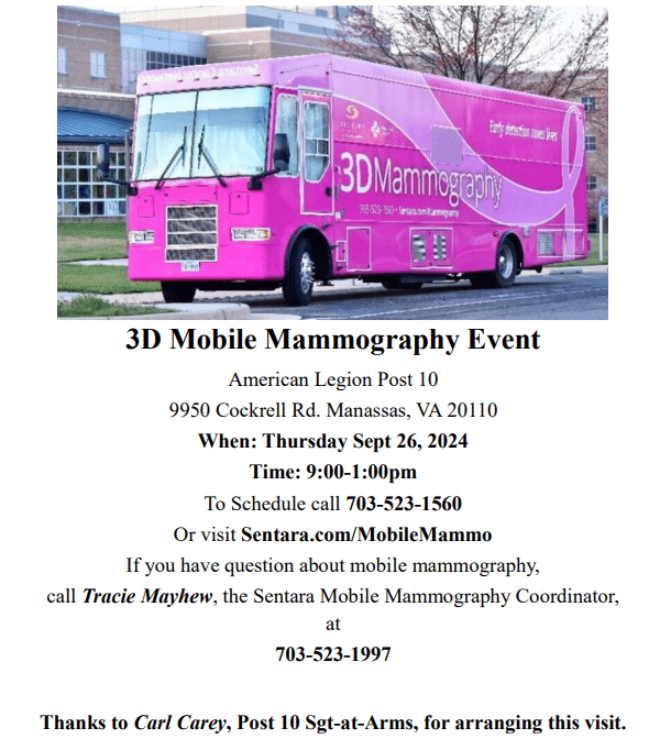 3D Mobile Mammography Event