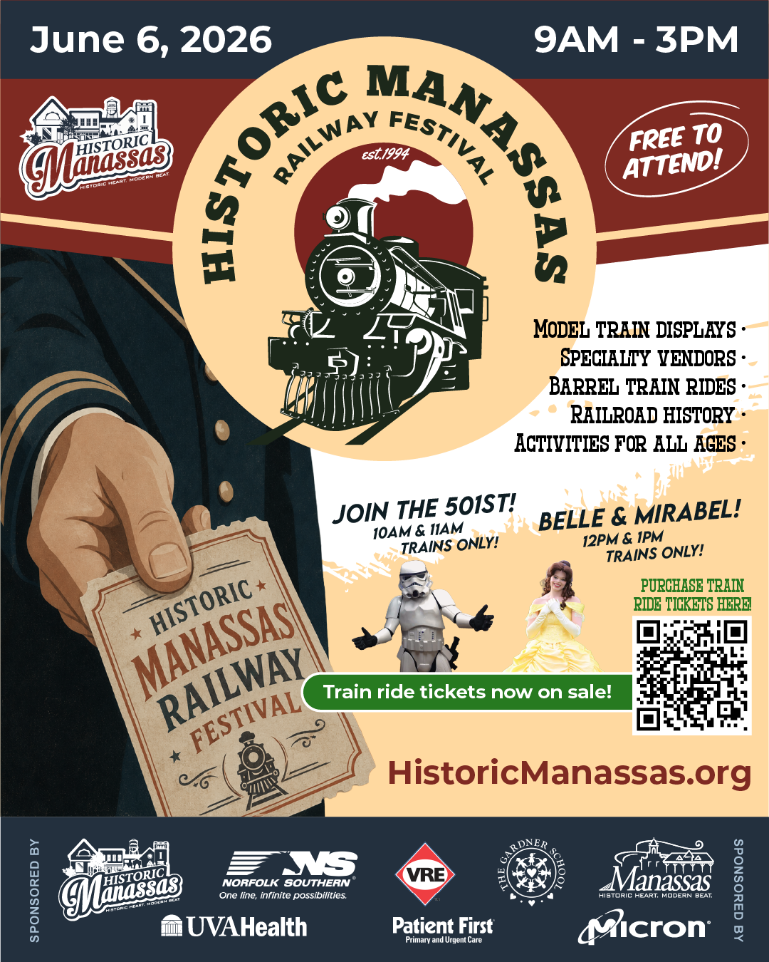 Historic Manassas Railway Fest 2026